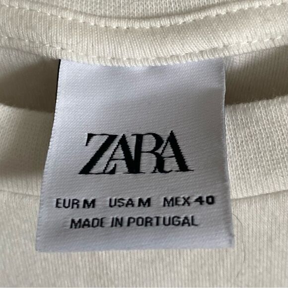 Zara Womens Injente Printed Boxy Fit Casual Shirt Size Medium - Picture 3 of 5